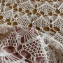 Ретро ръчно плетена кухненска покривка, кръгла,160 см екрю, ретро, ​​ръчна изработка една кука , снимка 3