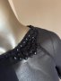 Дамска елегантна черна блуза с камъни !, снимка 6