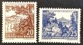 ГДР, 1961 г. - пълна серия чисти марки, изгледи, 3*15, снимка 1 - Филателия - 41838687