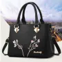 Дамска чанта Flowers Black, снимка 4