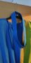 Синя копринена дамска рокля, снимка 5