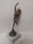 Меркурий бронзова или месингова пластика, снимка 2