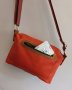 Дамска кожена чанта, естествена кожа, чанта за рамо, диагоналка, ежедневна чанта, , снимка 1 - Чанти - 41697278
