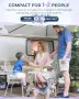 Sportneer сгъваема къмпинг маса 60x40 см с 2 височини и мрежа, снимка 4