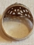 Красив ажурен сребърен пръстен орнаментиран майсторска ръчна изработка 40203, снимка 8