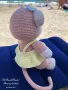 Плетена играчка маймунка, снимка 7