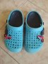 Сини  детски чехли джапанки тип Crocs, снимка 1 - Детски сандали и чехли - 35873940