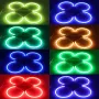 Ангелски очи многоцветни RGB LED Фарове Angel Eyes DRL за кола пръстени 2x131 и 2x146 mm за BMW, снимка 17