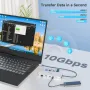 Докинг станция за лаптоп, WAVLINK 10G USB C хъб с двоен HDMI, 100W PD вход, 10Gbps USB-A/C 3.2, снимка 6