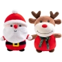 Коледна плюшена играчка 25см – Дядо Коледа или Еленче, снимка 7
