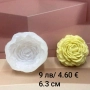 Силиконов молд 3D дълбока роза/ божур/ розичка различни видове, снимка 3
