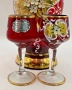Murano Italy   Circa 1957  Bischoff Cordials Venetian Italian set with  Ruby Red end 18 k Gold  , снимка 13