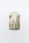 Дамска блуза - топ ZARA с златист ефект, снимка 1 - Корсети, бюстиета, топове - 44416130