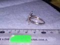 ФИГУРАЛЕН ФЕШЪН АРТ СРЕБЪРЕН ПРЪСТЕН ПЕПЕРУДИ СРЕБРО 925 с ФАСЕТИРАНИ БЛЕСТЯЩИ ЦИРКОНИ 27323, снимка 13