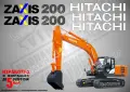HITACHI строителна техника и механизация стикери, снимка 16