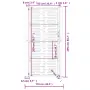 vidaXL Градинска порта, антрацит, 100x200 см, стомана, квадратен дизайн, снимка 9