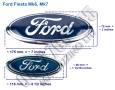 Комплект Емблеми Форд Фиеста МК6 МК7 Предна и Задна , снимка 2