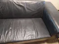 Диван и два фотьойла от естествена кожа, снимка 3