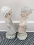 Sanbo Valencia статуетки 19см/2бр чифт/малка САНБО Валенсия испанска порцеланова фигура деца с шапки, снимка 3