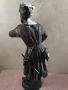 Старинна авторска  метална склуптора на казак , снимка 7