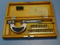 Микрометричен резбомер DDR VEB Suhl M-W Thread Мicrometer 0-25mm, снимка 1