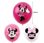 Мини Маус Minnie Mouse розов бял латекс балон балони парти рожден ден, снимка 3