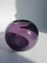 Liskeard Glass лилава ваза💜, снимка 3