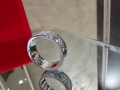 CARTIER Love Band White Gold Classic Model Paved Diamonds Пръстен, снимка 6
