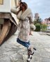 Дамско луксозно палто кашмир вълна и лисица код 238, снимка 1 - Палта, манта - 35937908