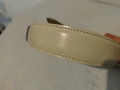 Мъжки колан- кожен TEODOR, цвят - светлобежов, снимка 7