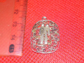ИЗЯЩЕН ФИГУРАЛЕН ФИЛИГРАНЕН СРЕБЪРЕН ПЕНДАНТ ВИСОКА ПРОБА СРЕБРО РЪЧНА МАЙСТОРСКА АРТ РАБОТА 41981, снимка 10