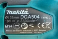 Makita DGA504 - Безчетков ъглошлайф 18V перфектен!, снимка 6