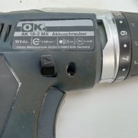 Акумулаторен винтовер номер 14. OK AK18-2MX 18V. 1300mAh. Max Ф10мм. 0-550 обор/мин. Внос от Германи, снимка 10 - Винтоверти - 41082601