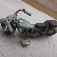 Мотор стара ламаринена играчка модел макет син за колекция, снимка 2 - Антикварни и старинни предмети - 36141632