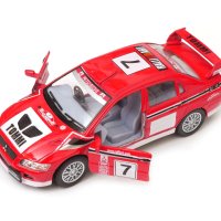 Mitsubishi Lancer Evolution VII WRC - мащаб 1:36 на KinSmart моделът е нов в кутия, снимка 2 - Колекции - 42687328