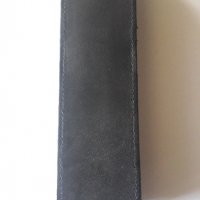 калъф за химикалки Лами Lamy черен, естествена кожа, антикварен уникат, за две или едно пишещо, снимка 2 - Други ценни предмети - 36028736