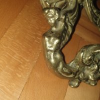 Масивна, бронзова хлопка за врата, снимка 3 - Антикварни и старинни предмети - 42390949