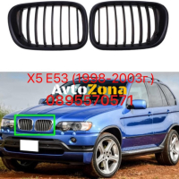 Матови черни Решетки Бъбреци За BMW X5 E53 (1998-2003г.), снимка 1 - Аксесоари и консумативи - 44783499