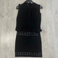 Уникална черна рокля размер S, снимка 2 - Рокли - 35841930