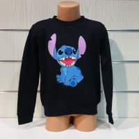 Нова детска ватирана блуза с дълъг ръкав Стич (Stitch) в черен цвят, снимка 7 - Детски Блузи и туники - 38996156