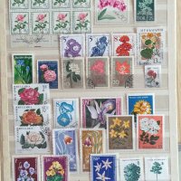 Пощенски марки  / цветя / 130 бр., снимка 1 - Филателия - 40402200