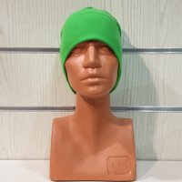 Нова зимна шапка с подгъв в неонов зелен цвят, снимка 6 - Шапки - 39325538