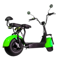 Електрически скутер BIG CITY HARLEY 1500W 60V/12AH Green, снимка 2 - Мотоциклети и мототехника - 44659740