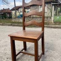 Масивен дървен стол. №3429, снимка 4 - Столове - 39695861