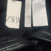 ZARA Нова с етикет черна кожена пола ЗАРА, снимка 6 - Поли - 39649253