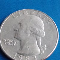 25 цента САЩ 1983, снимка 1 - Нумизматика и бонистика - 34595725