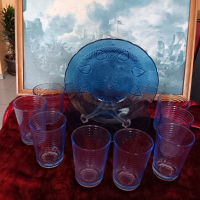 Лот синьо стъкло , снимка 4 - Колекции - 44741172