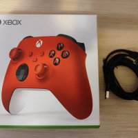 Xbox Wireless Controller Pulse Red + Rechargeable Battery + 3M USB-C, снимка 6 - Аксесоари - 44143259