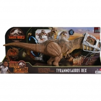 Mattel Jurassic World Тиранозавър Рекс с функции и звукови ефекти GWD67, снимка 1 - Фигурки - 36035002