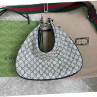 Оригинална Голяма Чанта за Рамо Gucci G-образно затваряне Гучи Supreme, снимка 2 - Чанти - 40899550
